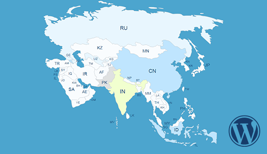 Interactive Map of Asia WordPress Plugin