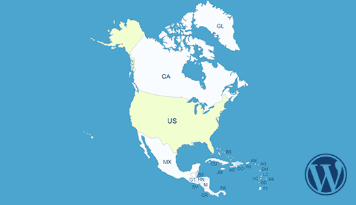 Interactive Map of North America WordPress Plugin