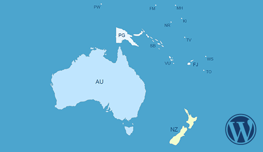 Interactive Map of Oceania WordPress Plugin