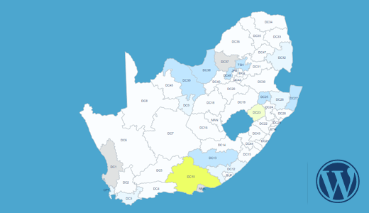 Interactive Map of South Africa WordPress Plugin