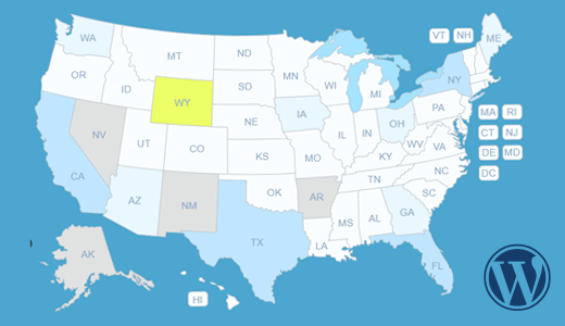 Interactive USA Map WordPress Plugin