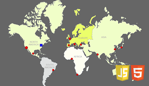 Interactive World Map JavaScript