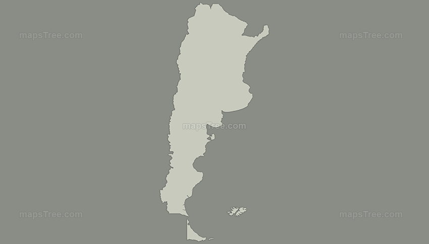 Vintage Map of Argentina