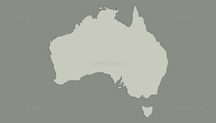 Vintage Map of Australia