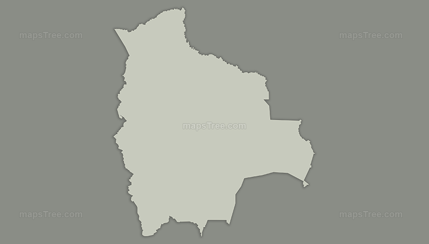Vintage Map of Bolivia