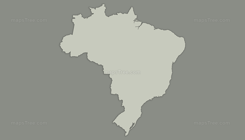 Vintage Map of Brazil