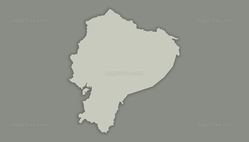Vintage Map of Ecuador