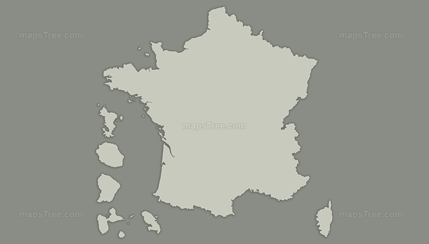 Vintage Map of France