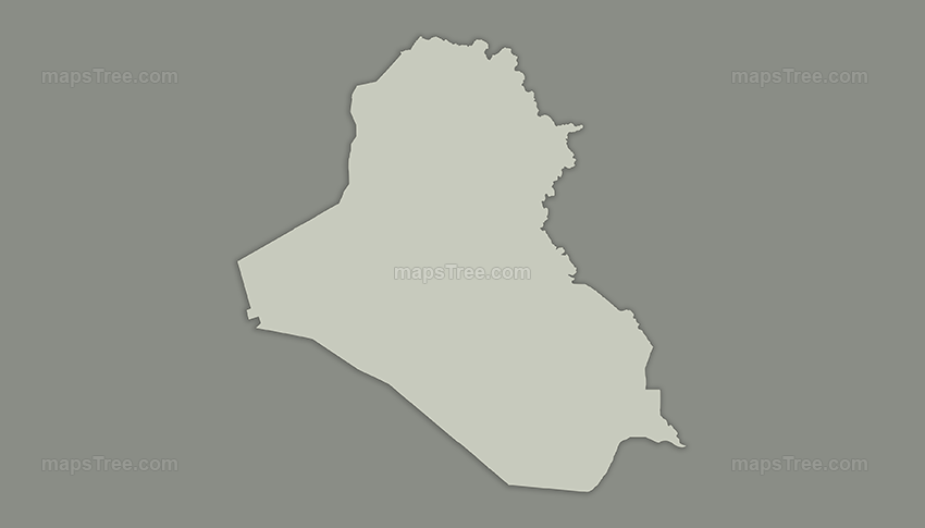 Vintage Map of Iraq