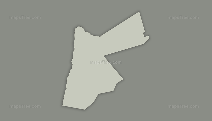 Vintage Map of Jordan