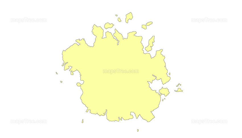 Micronesia Islands Map PNG Image with Different Colors