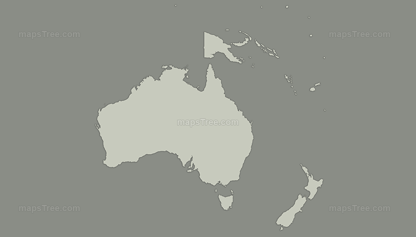 Vintage Map of Oceania