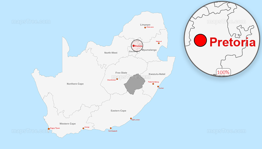 Vector Map of South Africa - Layered Provinces