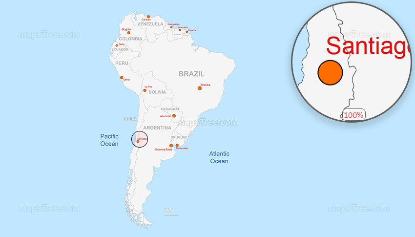 Vector Map of South America - Layered Countries