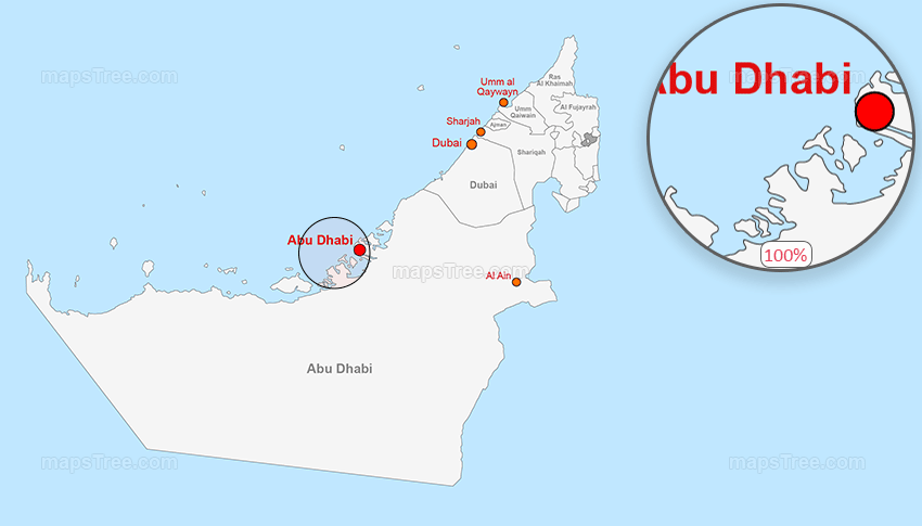 Vector Map of UAE - Layered Emirates