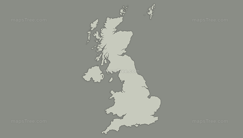 Vintage Map of UK
