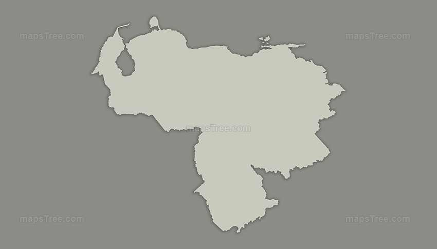 Vintage Map of Venezuela